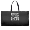 blues rules Weekender Totes