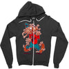 the flying spaghoofy monster Zipper Hoodie