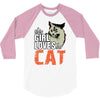 This Girl Loves Her Cat 3/4 Sleeve Shirt