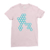 six hexagonal best trending Ladies Fitted T-Shirt