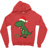 christmas dinosaur Zipper Hoodie