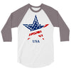 usa star 3/4 Sleeve Shirt