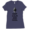 Keep Calm And Hodl Ethereum Ladies Fitted T-Shirt