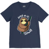 slow sloth V-Neck Tee