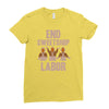 end sweetshop labor Ladies Fitted T-Shirt