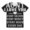 I Love You Aunt All Over Women's T-shirt