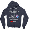 Our Family is Growing Zipper Hoodie