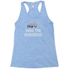 save the badgers Racerback Tank