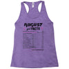 August Girl Facts Virgo Racerback Tank