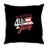 happy 4th of july Throw Pillow