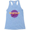 what's up jerks Racerback Tank