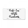 kale'em with kindness pocket License Plate
