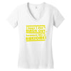 i hope i dont black out because this is awesome Women's V-Neck T-Shirt