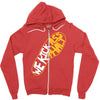running we kick asphalt Zipper Hoodie
