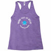 never trust an atom they make up everything Racerback Tank