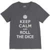 keep calm and roll the dice V-Neck Tee