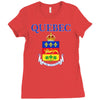 quebec coat of arms canada Ladies Fitted T-Shirt