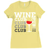 Wine Club pub Ladies Fitted T-Shirt