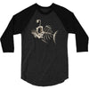 animal fishing tee graphic 3/4 Sleeve Shirt
