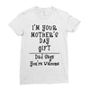 I Am Your Mothers Day Gift Dad Says You're Welcome Ladies Fitted T-Shirt