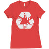 rock paper scissors cycle Ladies Fitted T-Shirt