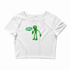 green man dance says hello 2018 Crop Top
