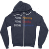 mommy daddy harrison baby name Zipper Hoodie
