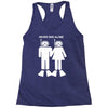 never dive alone scuba diving Racerback Tank