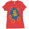 sad hedgehog Ladies Fitted T-Shirt