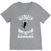 simple man running V-Neck Tee