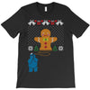 cookie monster gingerbread man ugly christmas sweater T-Shirt