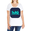 swag blu Ladies Curvy T-Shirt