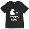 mama bear gay pride V-Neck Tee