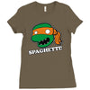 spaghetti! Ladies Fitted T-Shirt