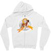 boxers support leukemia awareness Zipper Hoodie