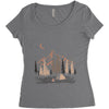night in the forest Women's Triblend Scoop T-shirt