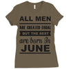 all men are created equal june Ladies Fitted T-Shirt