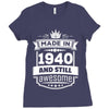 Made In 1940 And Still Awesome Ladies Fitted T-Shirt