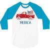 america 2 3/4 Sleeve Shirt