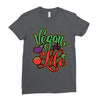 vegan for life Ladies Fitted T-Shirt