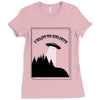 I Want To Believe (f243) Ladies Fitted T-Shirt