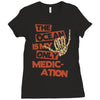 ocean is the only medication Ladies Fitted T-Shirt