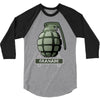 hand grenade military army 3/4 Sleeve Shirt