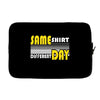 same shirt different day Laptop sleeve