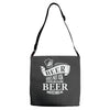 beer does not ask questions Adjustable Strap Totes