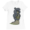 mucus bear Ladies Fitted T-Shirt