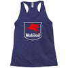 mobil oil vintage logo Racerback Tank