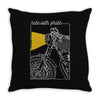 ride with pride Throw Pillow