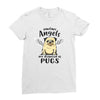 angel pug [converted] Ladies Fitted T-Shirt