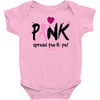 pink spread the hope Baby Bodysuit